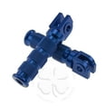 thumbnail image 1 of Blue Round Front Set Foot Pegs Yamaha YZF Rider Main Steps R1 R6 Footrest Bars, 1 of 3