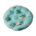 thumbnail image 1 of Blue Round Memory Foam Cushion 16/18 Inch Thick Chair Pad for Patio Dining, Non-Slip Floor Pillow Multi-Use​, 1 of 6