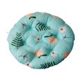thumbnail image 1 of Blue Round Memory Foam Cushion 16/18 Inch Thick Chair Pad for Patio Dining, Non-Slip Floor Pillow Multi-Use​, 1 of 6