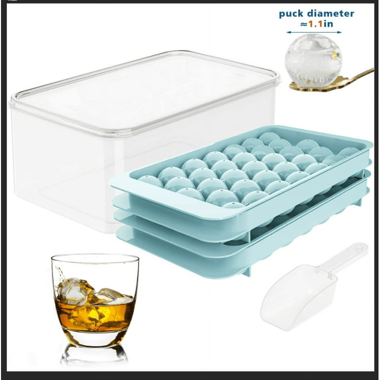 6 Grid Ice Lump Tray with Lid Cream Mold Magnum Ice Bucket Maker Cooler Wine  Whiskey Chocolate Freezer Kitchen Tools