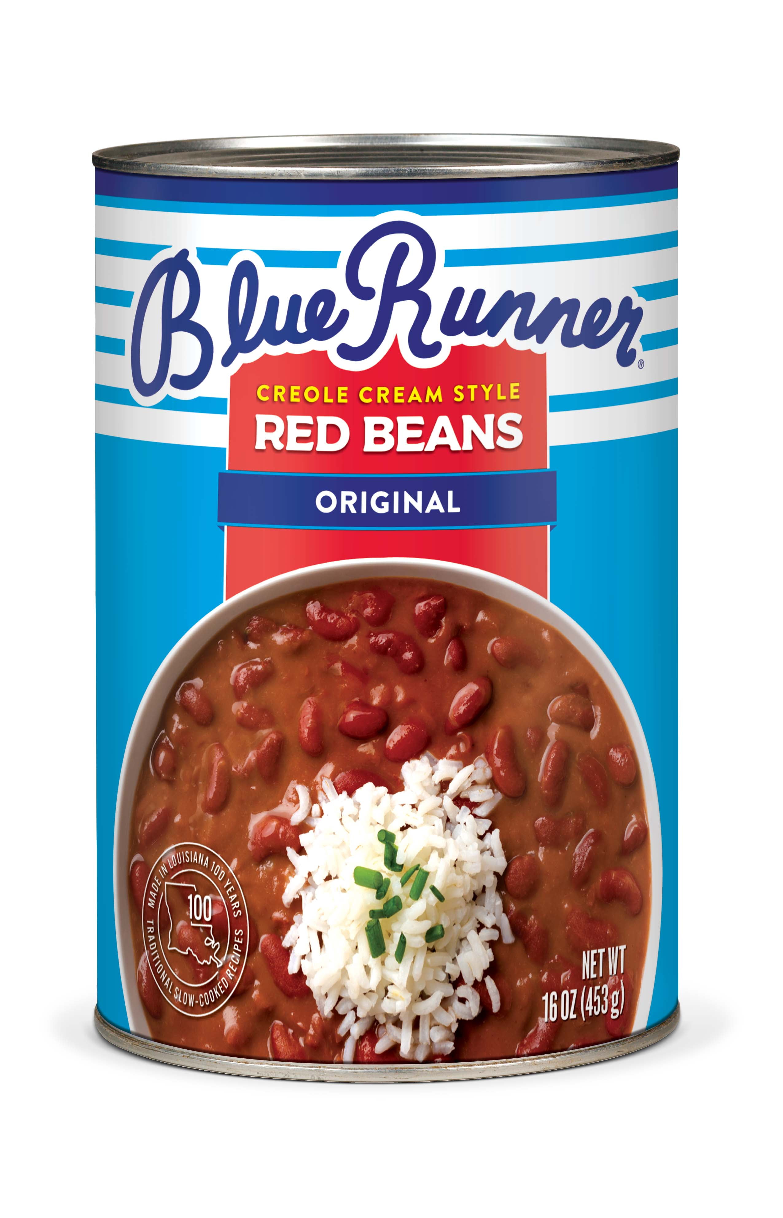 Blue Runner Creole Cream Style Red Beans, 16 oz Can, Heat and Serve
