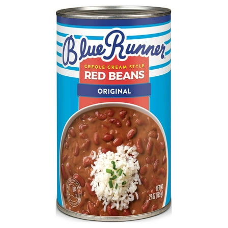 Blue Runner Creole Cream Style Red Beans, 27 oz Can, Heat and Serve