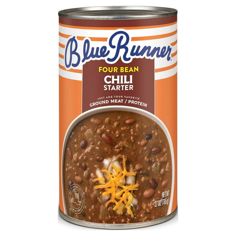 Blue Runner Chili Starter, Four Bean - 27 oz