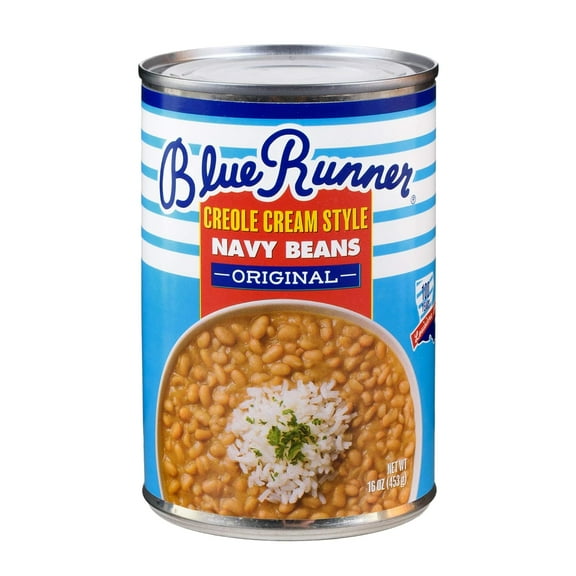 Blue Runner Navy Beans Cream Style 16 oz (Pack of 12)