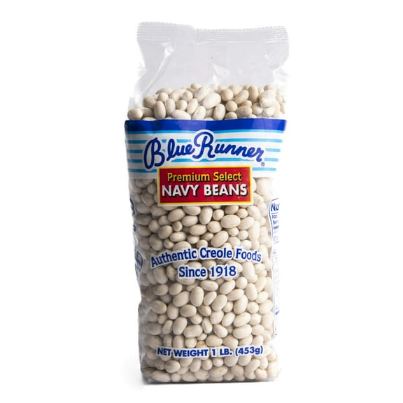 Blue Runner Navy Beans, Premium Select, 1 lb bag