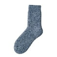 thumbnail image 1 of Blue Running Socks Winter Solid Thickened Thermal Socks Plush Medium Tube Sweat Absorbing Pure Cotton Socks, 1 of 3
