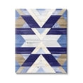 thumbnail image 1 of Blue Rustic Aztec Pattern Abstract Graphic Art Gallery Wrapped Canvas Print Wall Art, 1 of 7