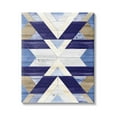 thumbnail image 1 of Blue Rustic Aztec Pattern Abstract Graphic Art Gallery Wrapped Canvas Print Wall Art, 1 of 7