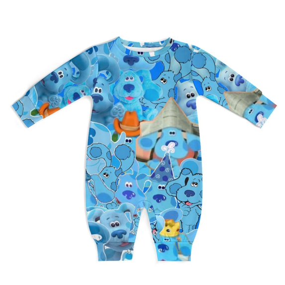 Blue'S Clues Baby Onesie Romper Footless Infant Long Sleeve Jumpsuit for Boys Girls
