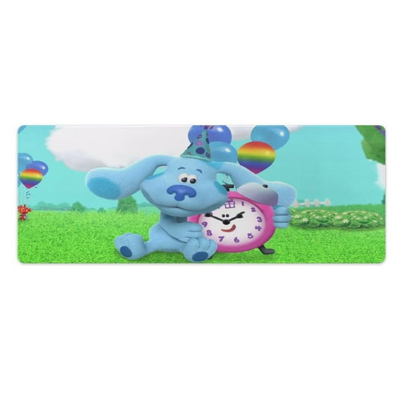 Blue'S Clues Desk Pad Mouse Pad, Large Gaming Mouse Mat with Stitched Edges, Non-Slip Rubber Base Mous Mat for Office Computer Keyboard Laptop
