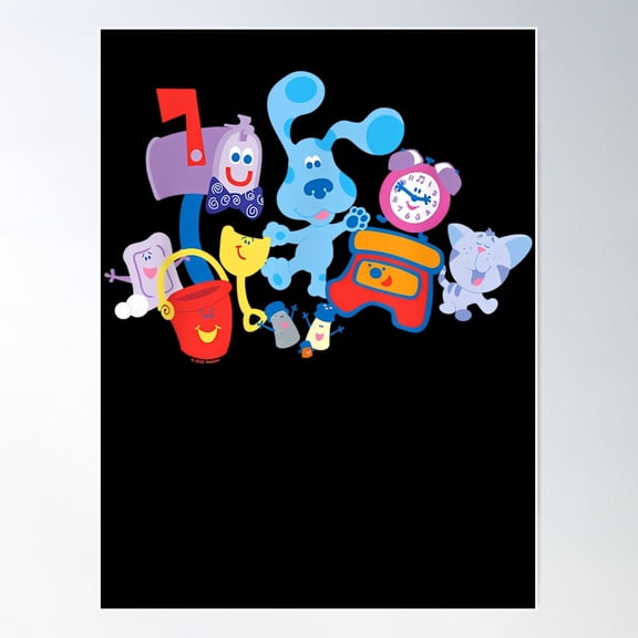 Blue'S Clues Friend Party Poster Wall Art, Modern Wall Decor For Living Room Bedroom, 16x24 UNFRAMED