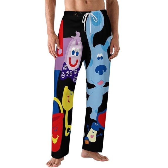 Blue'S Clues Men's Pajama Pants Ultra Lightweight Pjs Bottoms Sleepwear Bottom Pants with Pocket Drawstring