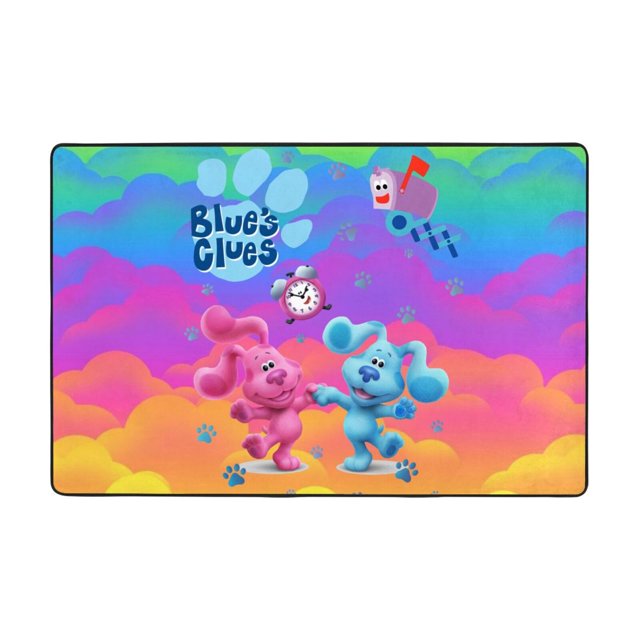 Blue'S Clues Rugs Washable Cover Floor Rug Carpets Bathroom Decorations