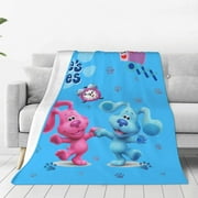 Blue'S Clues Throw Blanket Couch Bed Sofa Soft Lightweight Warm Cozy Flannel Fleece Bed Blanket For Kids Adults Gift Multiple Sizes Available 40"X30"