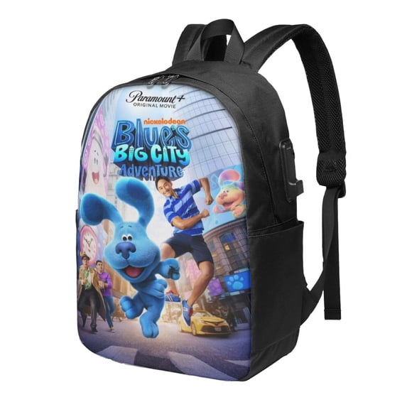 Blue'S Clues Travel Laptop Backpack Bookbag Casual Daypack Computer Business Backpacks
