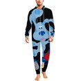 thumbnail image 1 of Blue'S Clues Women Men Pajamas Zipper Onesie Jumpsuit Hooded One Piece Sleepwear, 1 of 8
