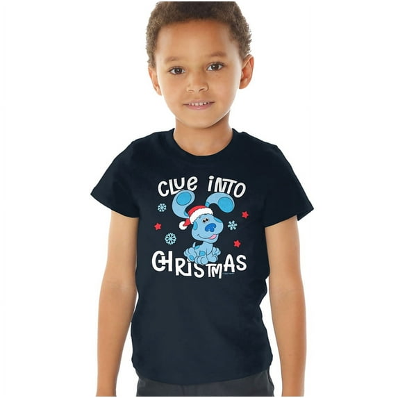 Blue'S Clues & You Blue Christmas Kids T Shirt for Youth Toddler Boys and Girls