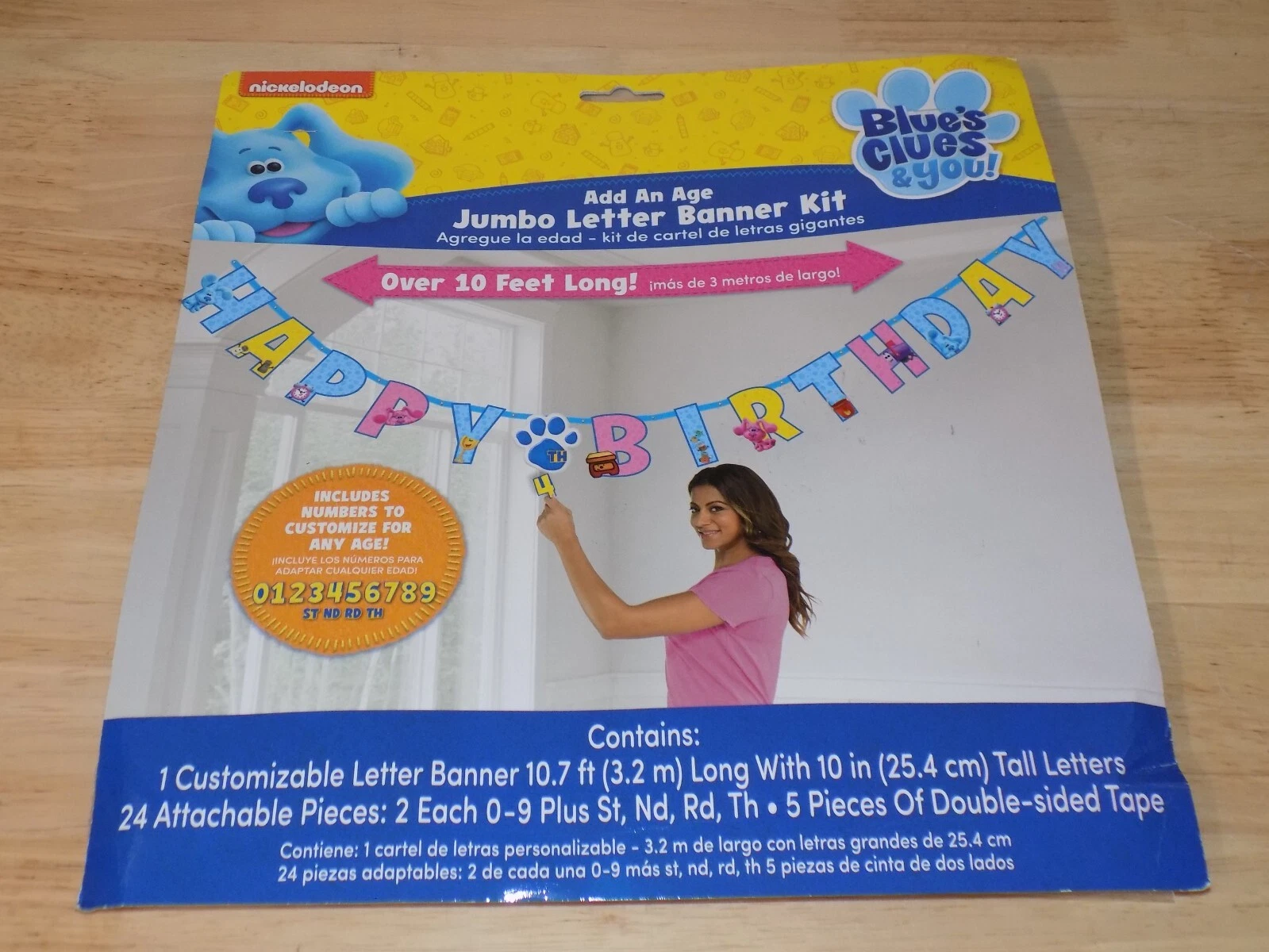 Blue'S Clues & You, Happy Birthday 10Ft Banner, Add An Age, Party Decorations