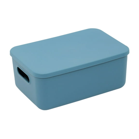 Blue S Small Blue Folding Storage Container For Compact Organization Of Sundries And Small Items Portable Design With Removable Lid Easy To Clean And Maintain