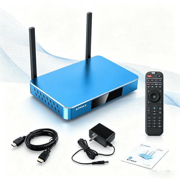 Blue S7-MAX with Digital Display, Includes Power Adapter & User Guide, Blue