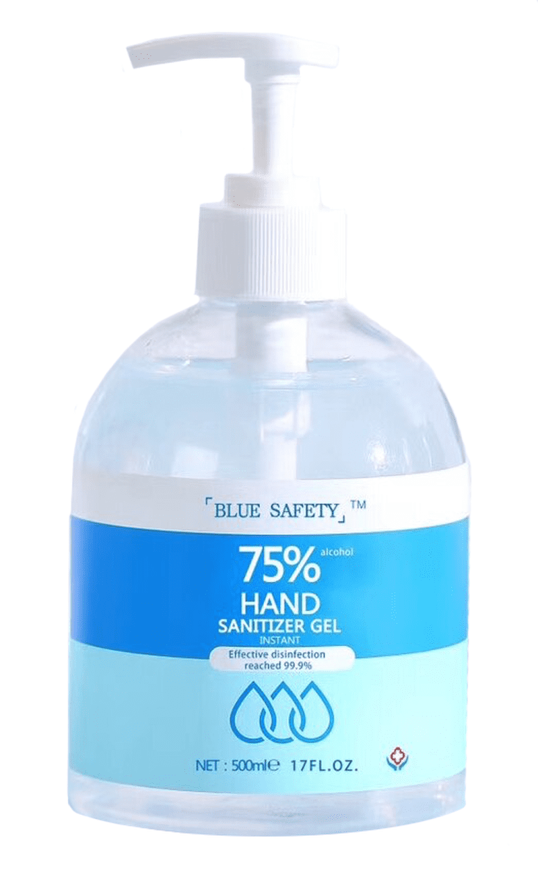 Blue hand sanitizer discount