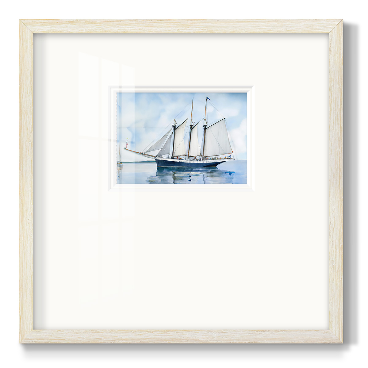 Blue SailPremium Framed Print