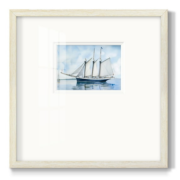 Blue SailPremium Framed Print