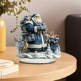 thumbnail image 1 of Blue Santa Acrylic Desktop Ornament with Belt Base for Festive Living Room and Bedroom Christmas Day, 1 of 6