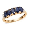 thumbnail image 1 of Blue Sapphire Ring, 14K Solid Gold, Engagement Ring, Handmade Jewelry, Sapphire Ring Gold, Gemstone Ring, Art Deco Ring, Anniversary Ring, 1 of 4