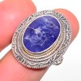 thumbnail image 1 of Blue Sapphire (Simulated) 925 Sterling Silver Boho Ring s.8.5 R7452-12, Gemstone Silver Jewelry, New Year Sale, Valentin's Day Gift, 1 of 1