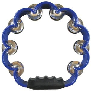 Blue Scalloped Tambourine, 8