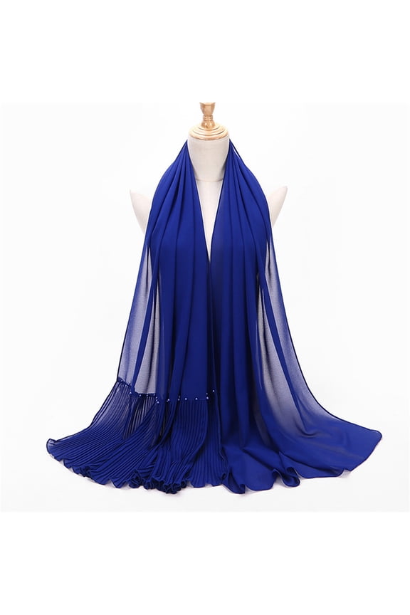 Blue Scarfs Scarf Muslim Hijab Amira Headscarf Muslim maxi crinkle headscarf Islamic Turban Shawl