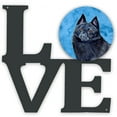 thumbnail image 1 of Blue Schipperke Metal Wall Artwork LOVE, 1 of 2