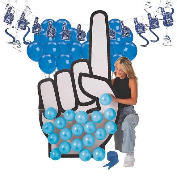Blue School Team Spirit Premium Decorating Kit - 87 Pc