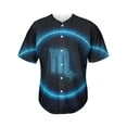 thumbnail image 1 of Blue Scorpio Zodiac Sign Print Active Baseball Jersey for Men and Women, Zodiac Horoscope Button Down Women’s Baseball Team Shirts., 1 of 4