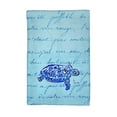 thumbnail image 1 of Blue Script Sea Turtle Kitchen Towel, 1 of 1