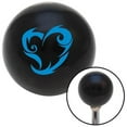 thumbnail image 1 of Blue Scroll Art Heart Black Shift Knob with M16 x 1.5 Insert Shifter Auto Manual Brody, 1 of 1