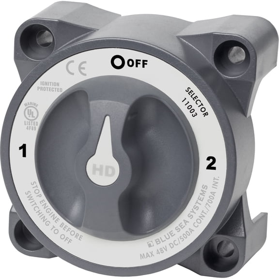 Blue Sea 11003 Hd-Series Battery Switch With Alternator Field Disconnect - 3-Position