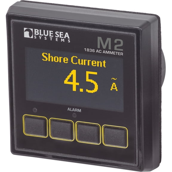 Blue Sea - 1836B-BSS Meter M2 OLED AC Amperage (1EA)