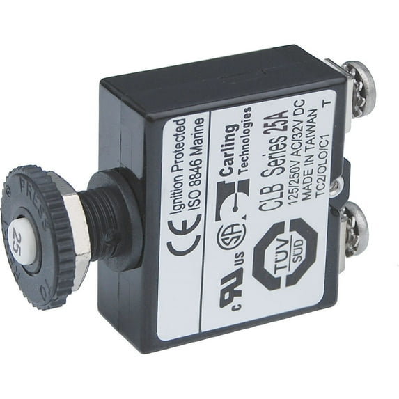 Blue Sea 2135 Circuit Breaker 25A Push Button - 2135