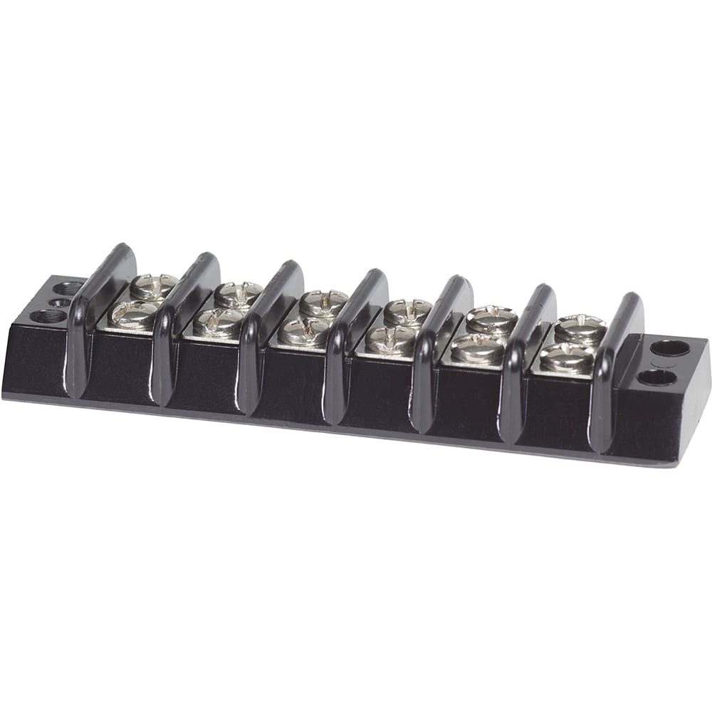 Blue Sea 2506 Terminal Block 30AMP - 6 Circuit | Bundle of 2