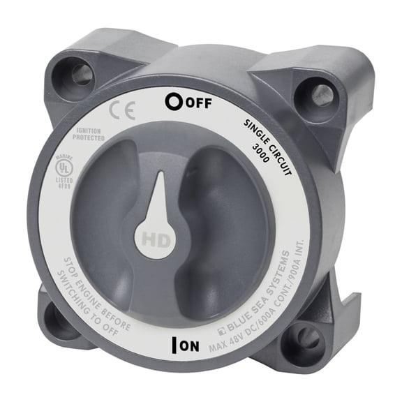 Blue Sea Systems 3000 HD-Series Heavy Duty On-Off Battery Switch
