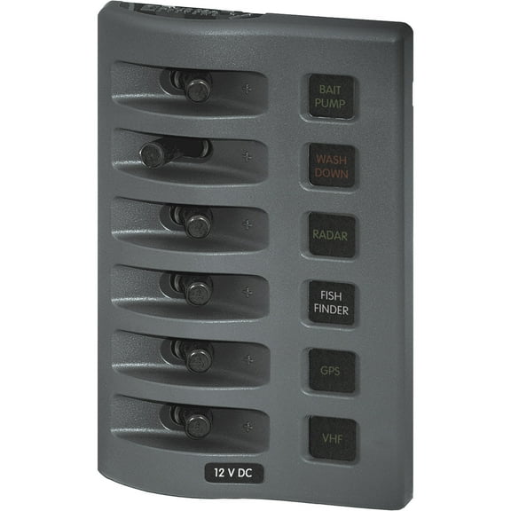 Blue Sea Systems 4306 Weatherdeck Fuse Panel 12Vdc