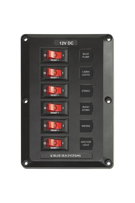 4352 6 Position - BelowDeck Circuit Breaker Panel