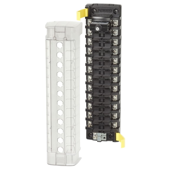 Blue Sea 5051 ST CLB Circuit Breaker Block - 12 Position | Bundle of 2