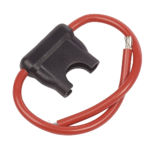 4" Red and Black Blue Sea 5064 Inline Fuse Holder for ATO or ATC Fuses