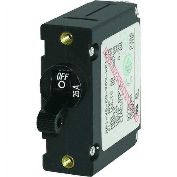 Blue Sea 7216 AC / DC Single Pole Magnetic World Circuit Breaker - 25 Amp