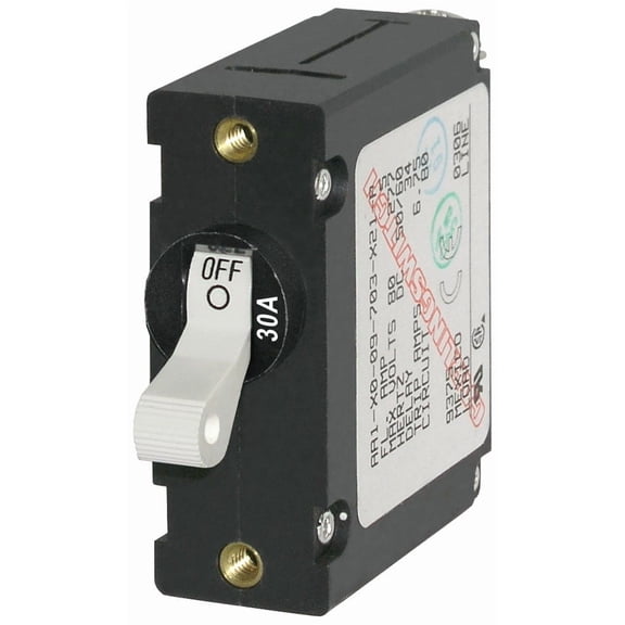 Blue Sea - 7222B-BSS Circuit Breaker AA1 30A White (1EA)