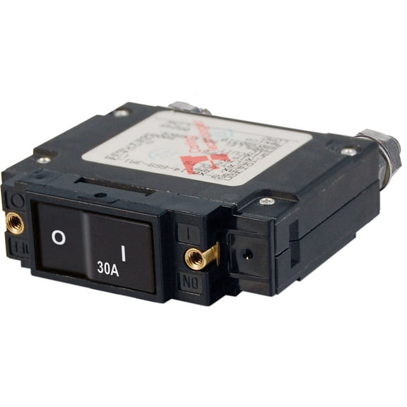 Blue Sea - 7545B-BSS Circuit Breaker C1 FLAT Rocker 30A (1EA)