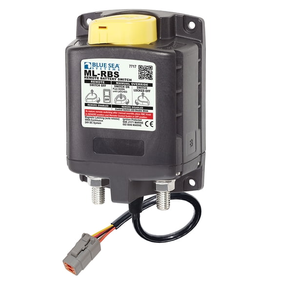 Blue Sea 7717100 ML-RBS Remote Battery Switch with Manual Control A... [7717100]